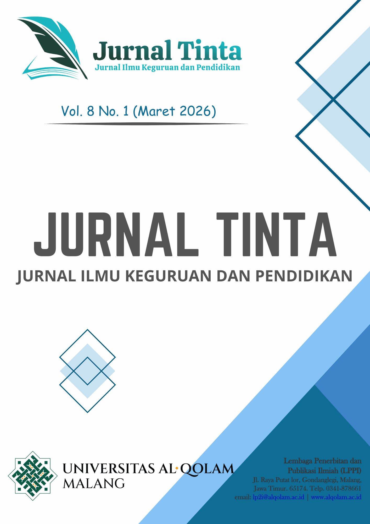 					View Vol. 8 No. 1 (2026): Jurnal Tinta
				